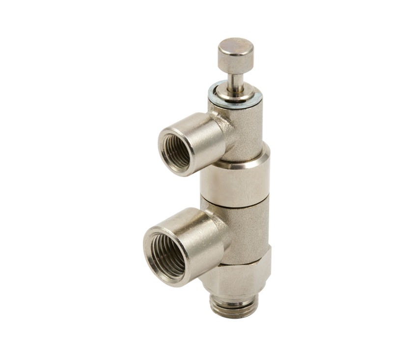 Stop valves Series STP with manual release button